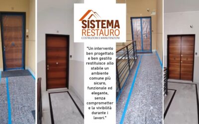 Rifacimento completo del vano scale in via Rimassa a Genova: cantiere concluso nel quartiere della Foce